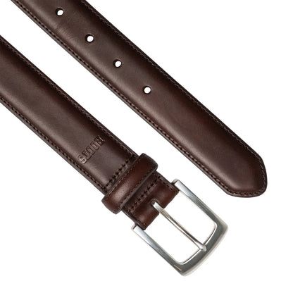 ROOTS - Ceinture en Cuir- Genuine-Leather-Belt-Brun-Brown-1915790