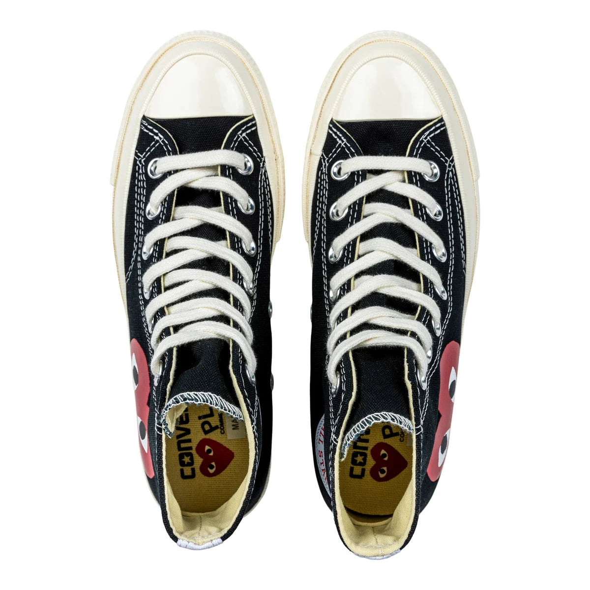 CONVERSE X COMMES DES GARÇONS PLAY - Chaussures Chuck 70 High Top Unisexes *Tel Quel*-sneakers-costco-1915190-noir-black-6