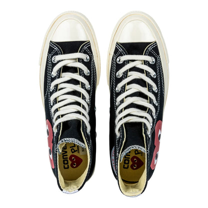 CONVERSE X COMMES DES GARÇONS PLAY - Chaussures Chuck 70 High Top Unisexes *Tel Quel*-sneakers-costco-1915190-noir-black-6