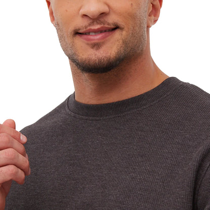 BENCH - Chandail Thermique Doublé pour Homme-Mens-Fleece-Lined-Thermal-Crewneck-Gris-Grey-1899556-1956581