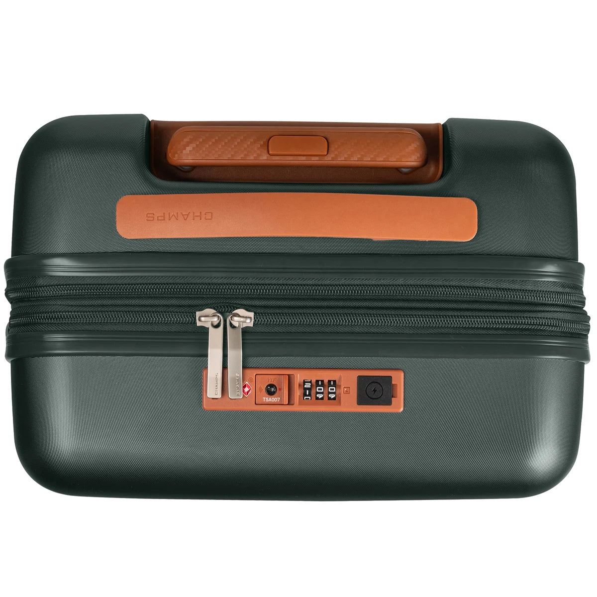 CHAMPS - Valise de Cabine Rigide Extensible Vintage II-luggage-hardside-expandable-spinner-carry-on-costco-2898361-s1030-green-vert-4