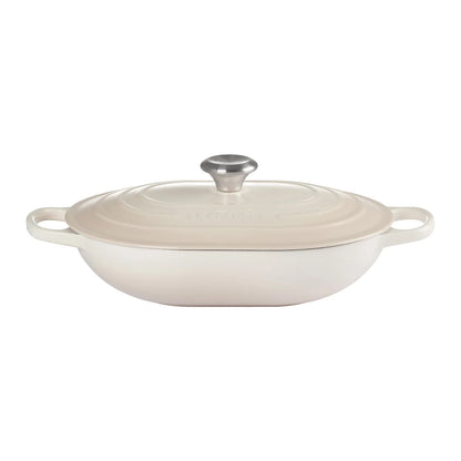 LE CREUSET - Cocotter Oblongue Signature de 3,4 L-oblong-casserole-oven-costco-1982169-1997545-meringue-blanc-white-cream-crème