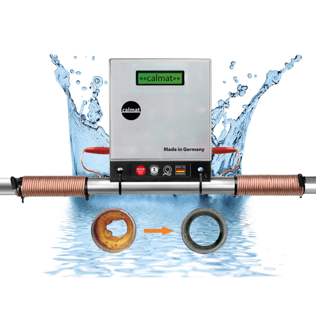 Calmat CALMAT - Electronic Anti-Scale and Rust Water Treatment System ...