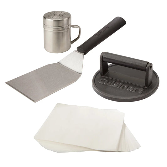 CUISINART - Ensemble de Presse à Hamburger en Fonte-cast-iron-smashed-burger-kit-costco-1820938