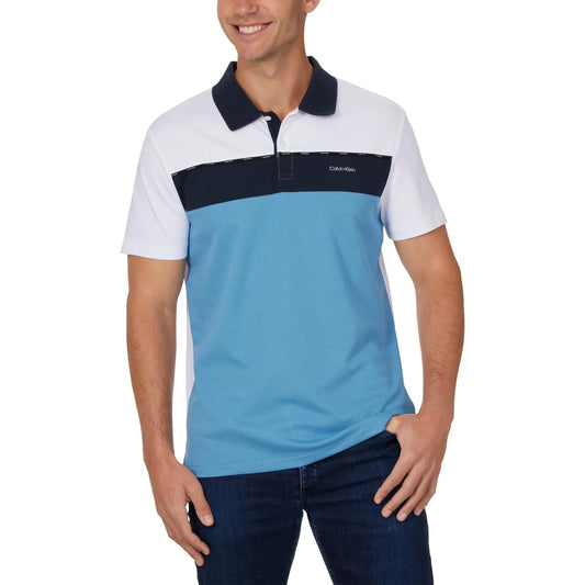 CALVIN KLEIN - Polo pour Homme-MEN'S-POLO-SHIRT-COSTCO-1894658-BLUE-BLEU