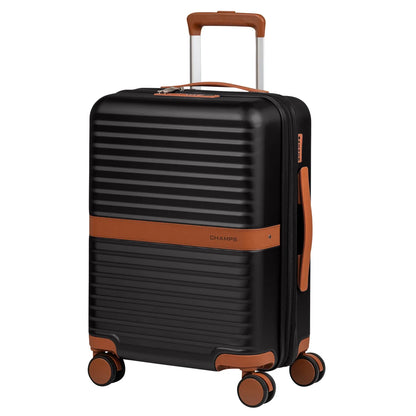 CHAMPS - Valise de Cabine Rigide Extensible Vintage II-luggage-hardside-expandable-spinner-carry-on-costco-2898358-s1030-noir-black