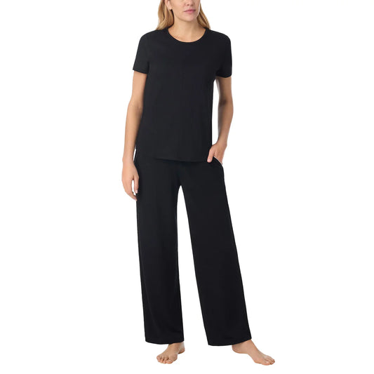MIDNIGHT BY CAROLE HOCHMAN - Ensemble Pyjama 2 Pièces pour Femme-piece-pajama-set-costco-9776100-noir-black