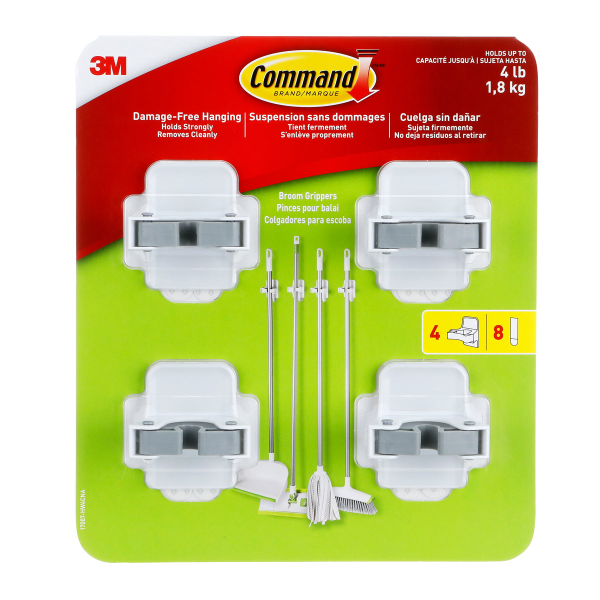 3m-command-paquet-de-4 pinces-pour-balais-bromm-grippers-pack-costco-1141662