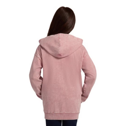 CALVIN KLEIN - Veste à capuchon avec fermeture à glissière pour enfant rose | CALVIN KLEIN - Youth pink Full Zip Hoodie 