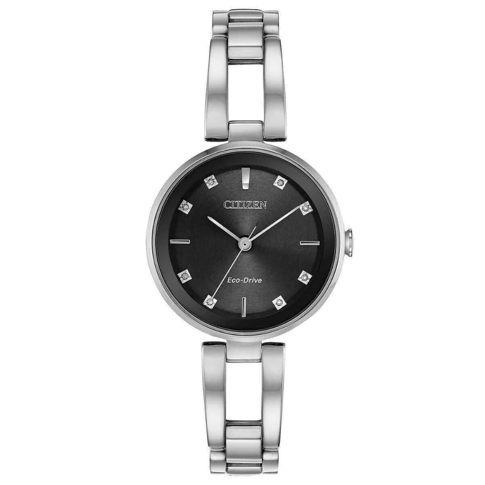 citizen-montre-femme-argent-noir-diamant-women-silver-black-diamond