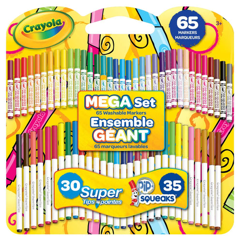 crayola-ensemble-géant-65-marqueurs-lavables-mega-set-washable-markers
