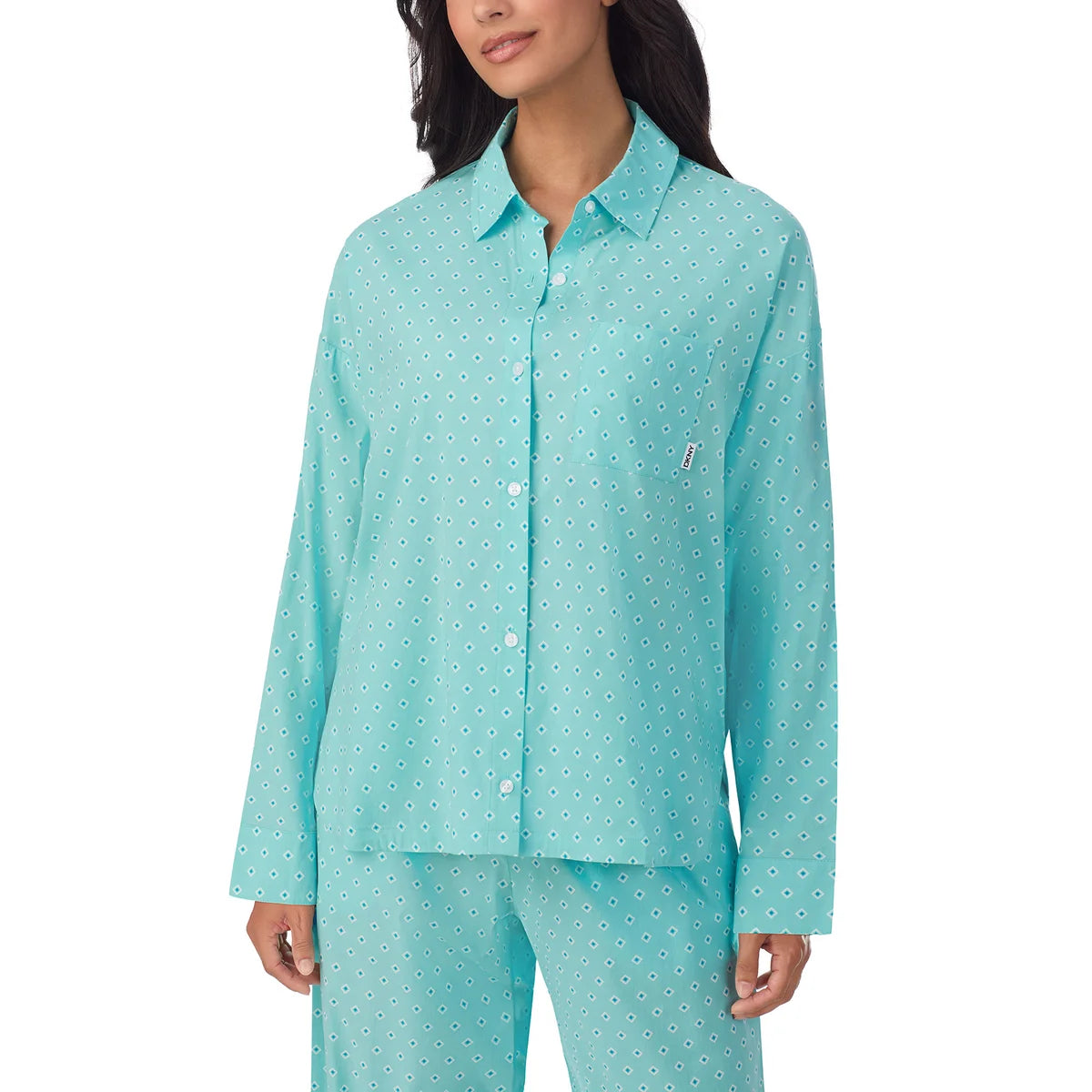 DKNY - Pyjama Tissé 2 Pièces pour Femme-piece-pajama-set-woven-costco-1886446-turquoise-5