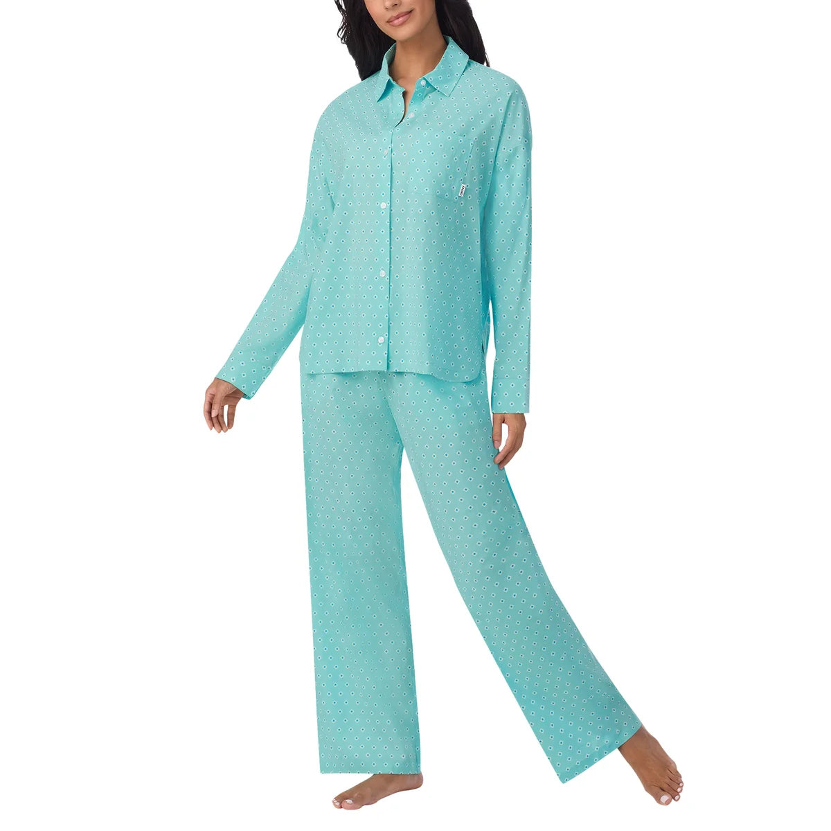 DKNY - Pyjama Tissé 2 Pièces pour Femme-piece-pajama-set-woven-costco-1886446-turquoise