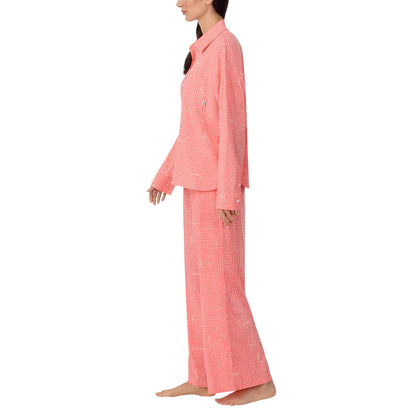 DKNY - Pyjama Tissé 2 Pièces pour Femme-piece-pajama-set-woven-costco-1886446-rose-pink-3