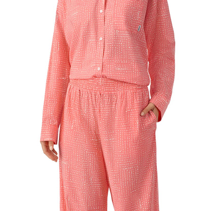 DKNY - Pyjama Tissé 2 Pièces pour Femme-piece-pajama-set-woven-costco-1886446-rose-pink-6