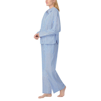 DKNY - Pyjama Tissé 2 Pièces pour Femme-piece-pajama-set-woven-costco-1886446-blue-bleu-2