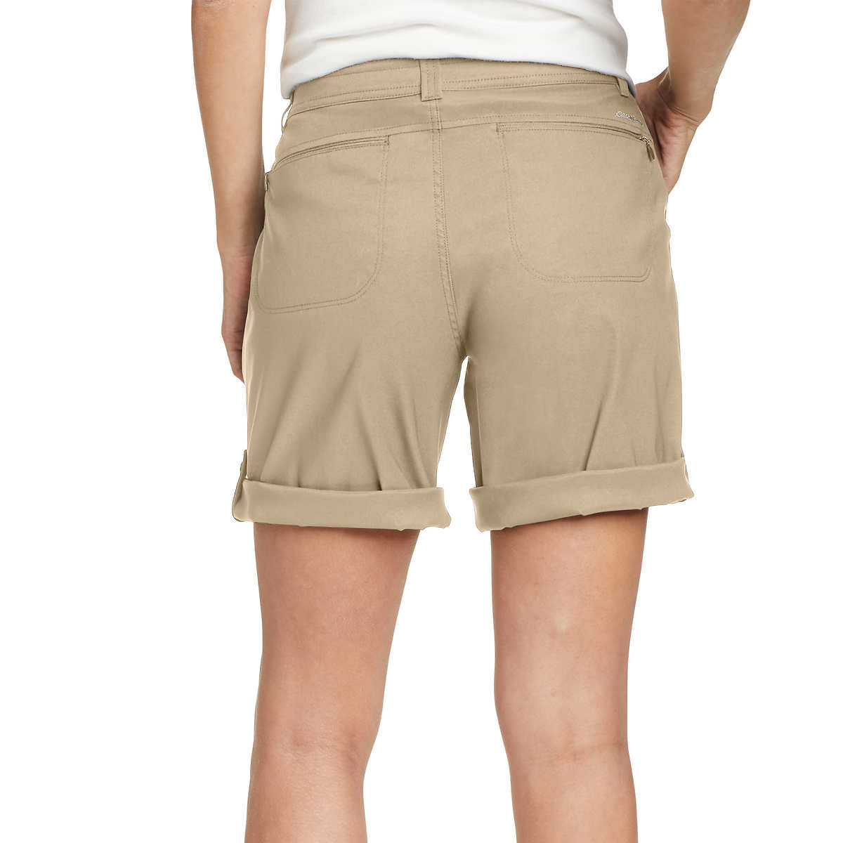 Eddie Bauer Khaki Shorts EDDIE BAUER Women's Rolled Hem Bermuda
