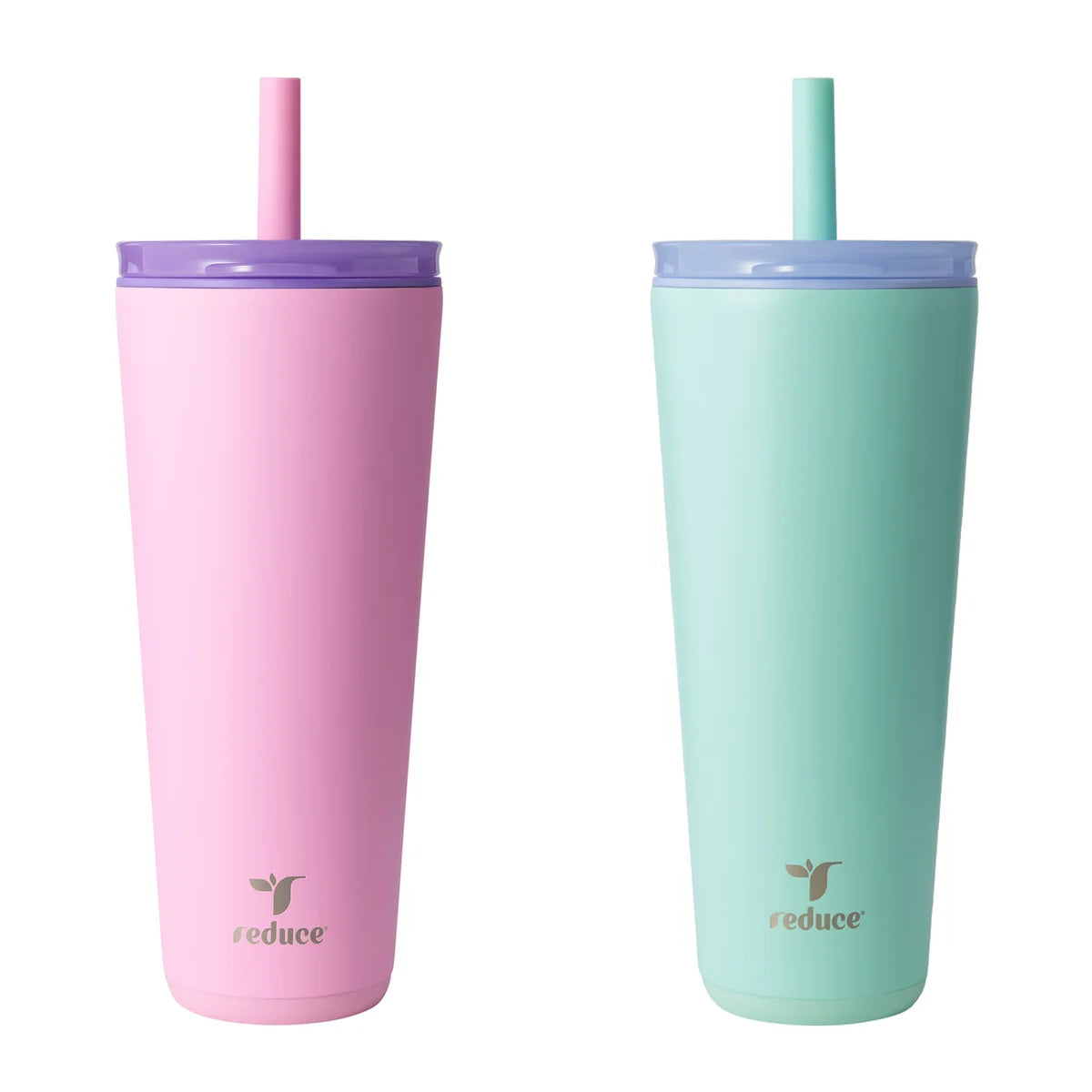 REDUCE - 2 Gobelets Isothermes Halo-vacuum-insulated-tumblers-costco-1866458-vert-rose-green-pink
