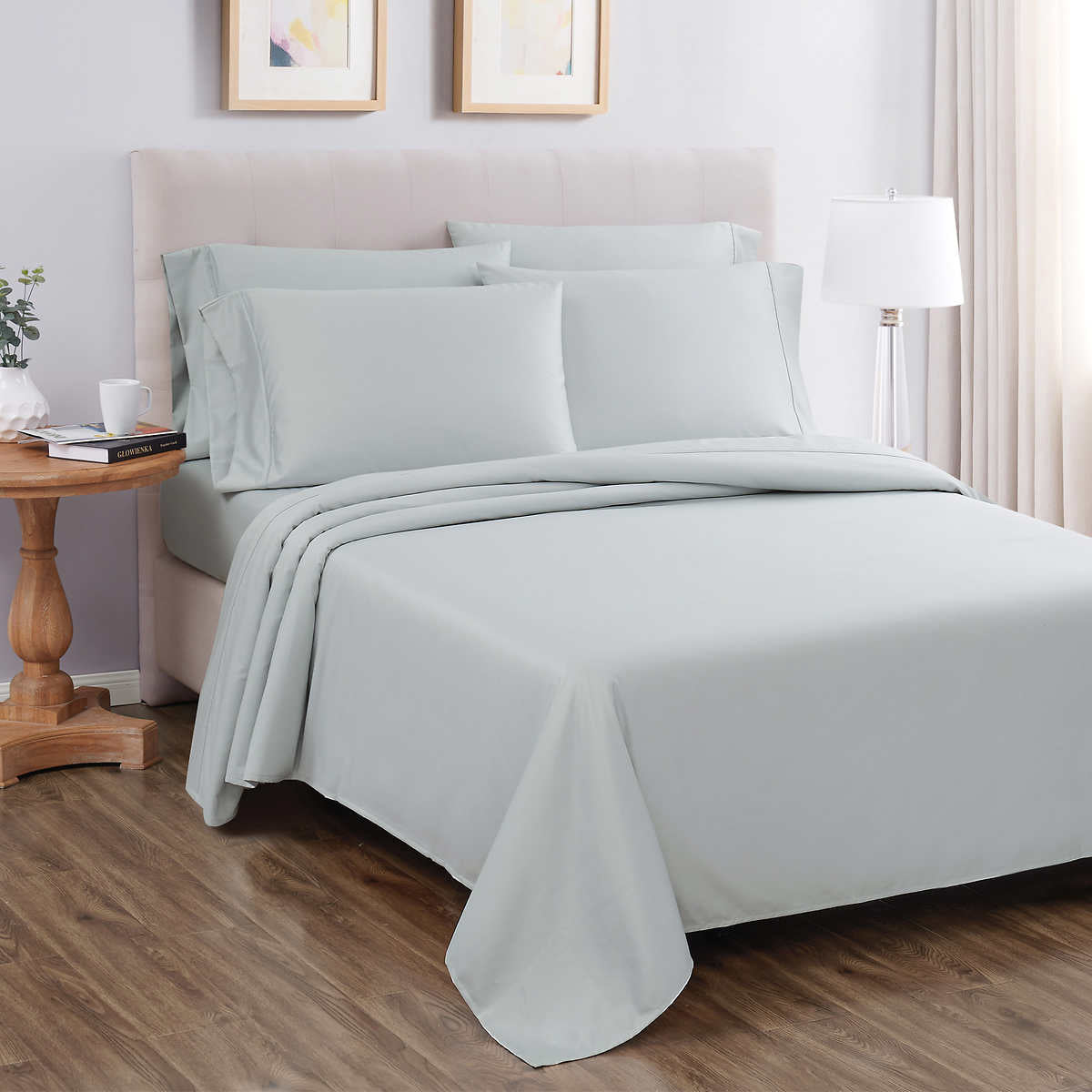 kirkland-signature-ensemble-de-draps-6-pièces-contexture-680-fils-Thread-Count-piece-Sheet-Set-9