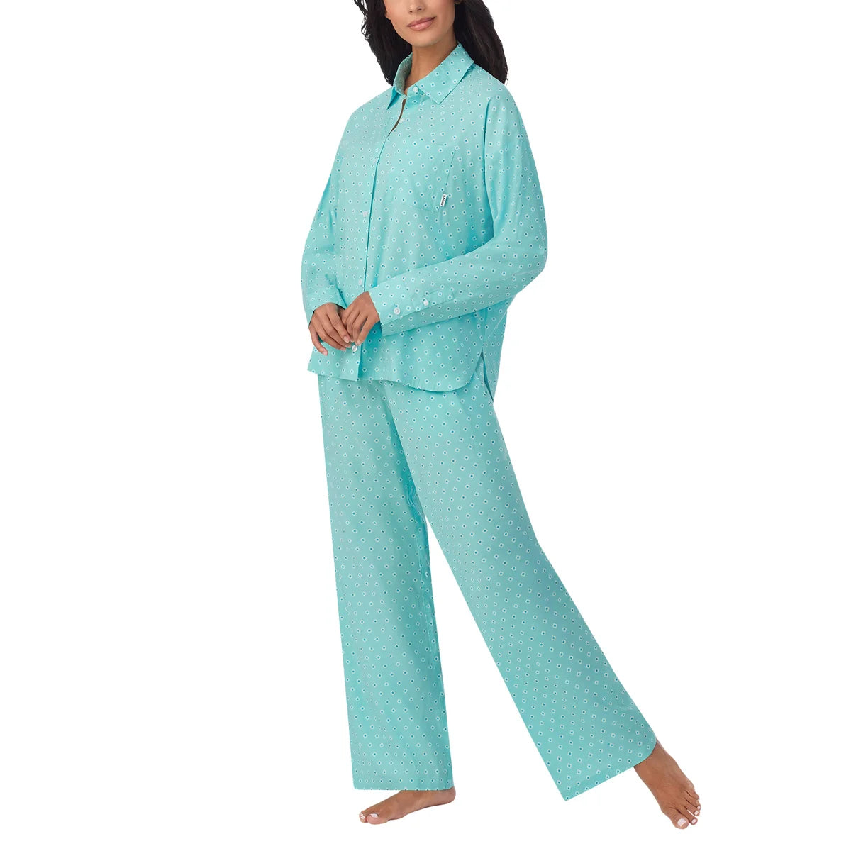 DKNY - Pyjama Tissé 2 Pièces pour Femme-piece-pajama-set-woven-costco-1886446-turquoise-2