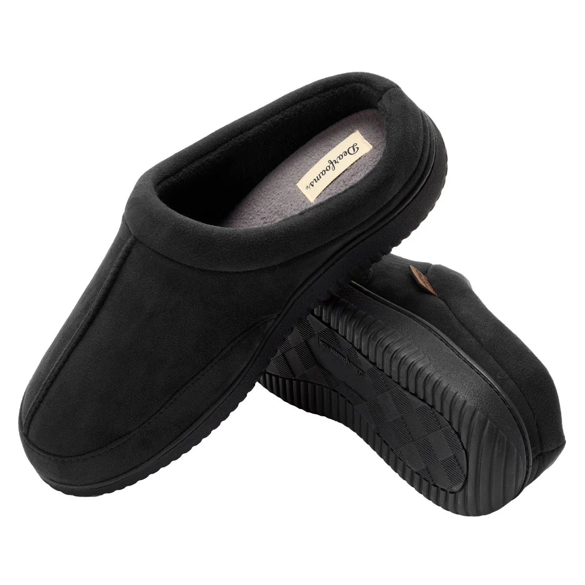 DEARFOAMS - Pantoufles pour Homme-Mens-Slippers-Noir-Black-1899650-1931944