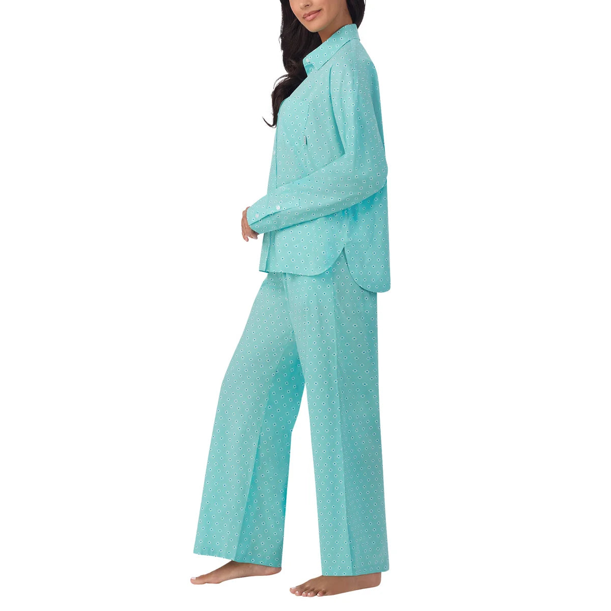 DKNY - Pyjama Tissé 2 Pièces pour Femme-piece-pajama-set-woven-costco-1886446-turquoise-3