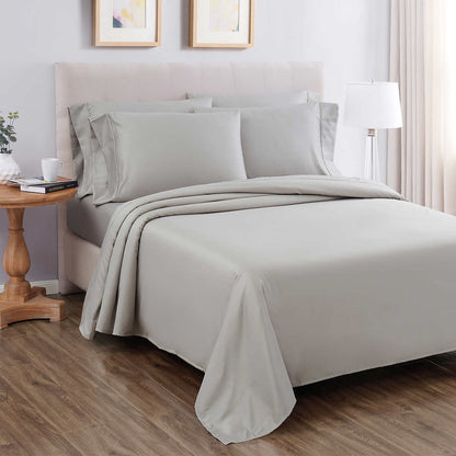 kirkland-signature-ensemble-de-draps-6-pièces-contexture-680-fils-Thread-Count-piece-Sheet-Set-6