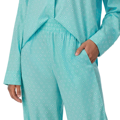 DKNY - Pyjama Tissé 2 Pièces pour Femme-piece-pajama-set-woven-costco-1886446-turquoise-6