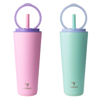 REDUCE - 2 Gobelets Isothermes Halo-vacuum-insulated-tumblers-costco-1866458-vert-rose-green-pink-2
