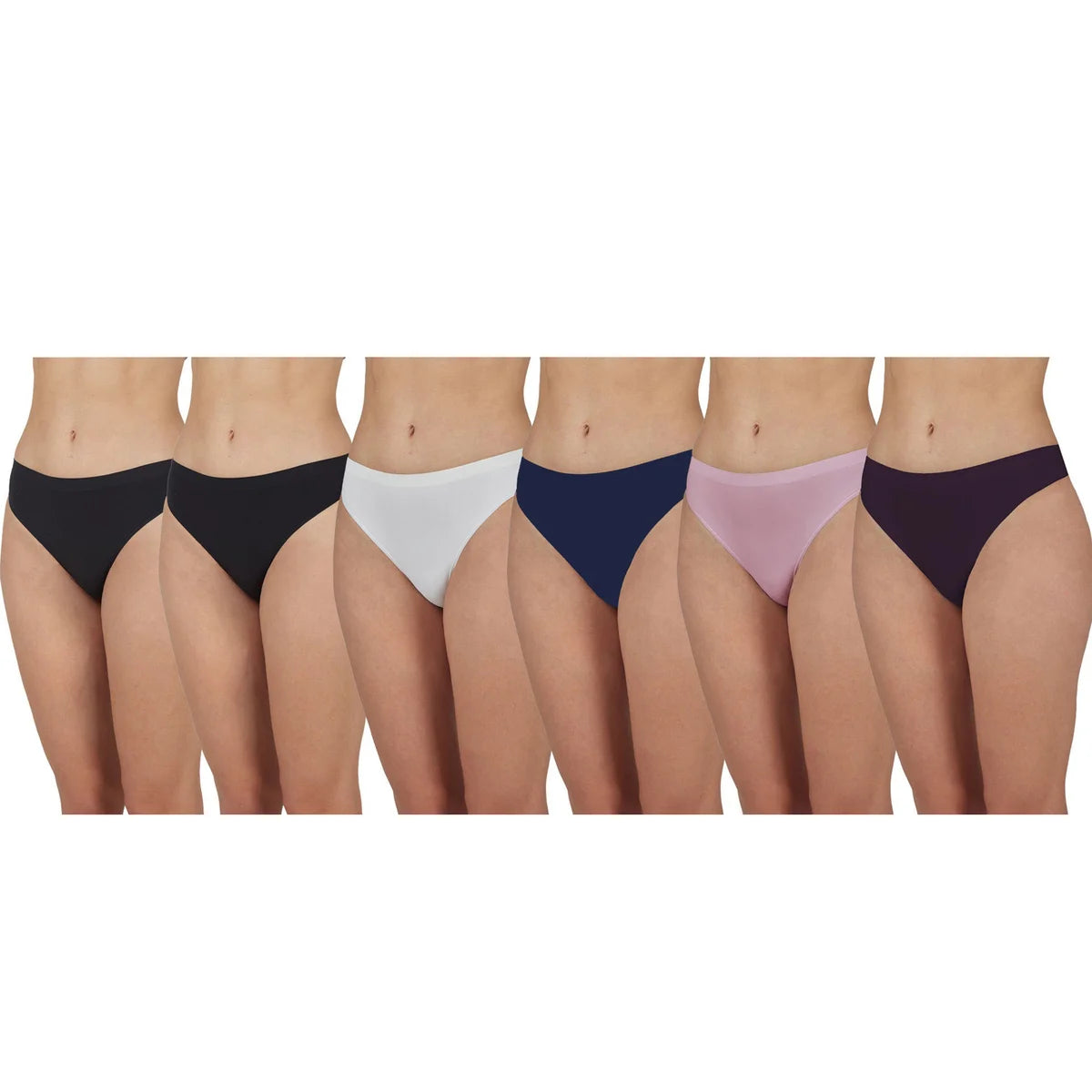 REFLEX - Paquet de 6 Culottes Tangas-pack-thong-1871120-costco-violet-purple-2