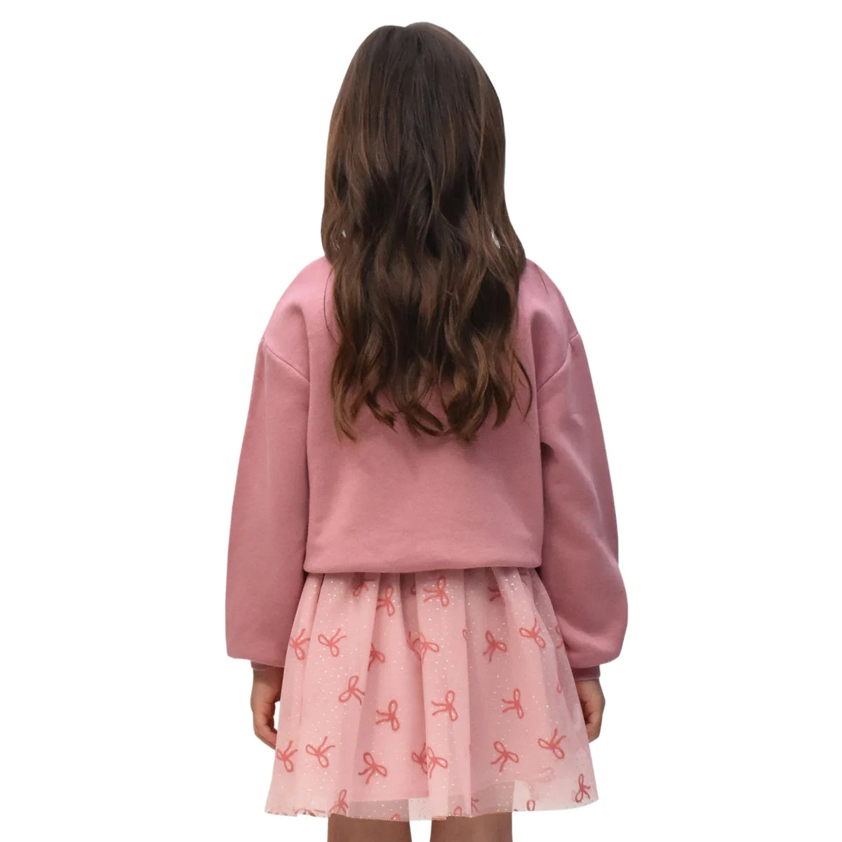 HAPPY KIDS - Ensemble 2 Pièces pour Enfant-Chandail-Jupe-Girls-2-Pieces-Crewneck-Skirt-Rose-Pink-2723535-1927727