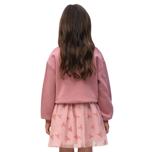 HAPPY KIDS - Ensemble 2 Pièces pour Enfant-Chandail-Jupe-Girls-2-Pieces-Crewneck-Skirt-Rose-Pink-2723535-1927727