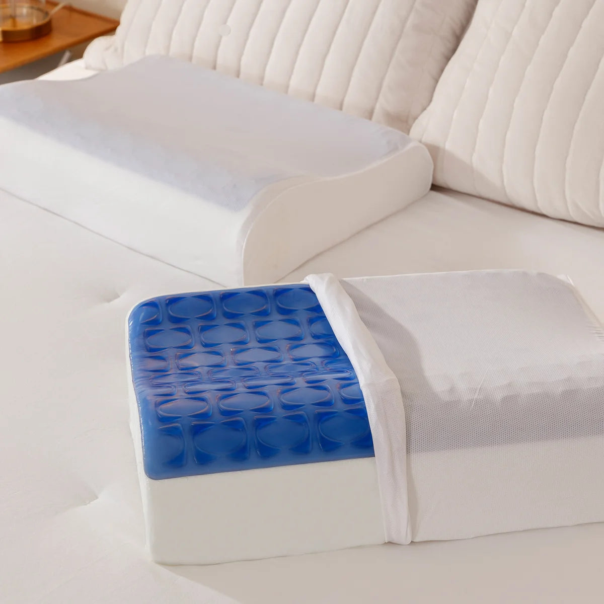 SEALY - Oreiller Profilé avec Gel Rafraichissant en Mousse Mémoire-contour-cooling-gel-pillow-with-memory-foam-costco-1845020-3