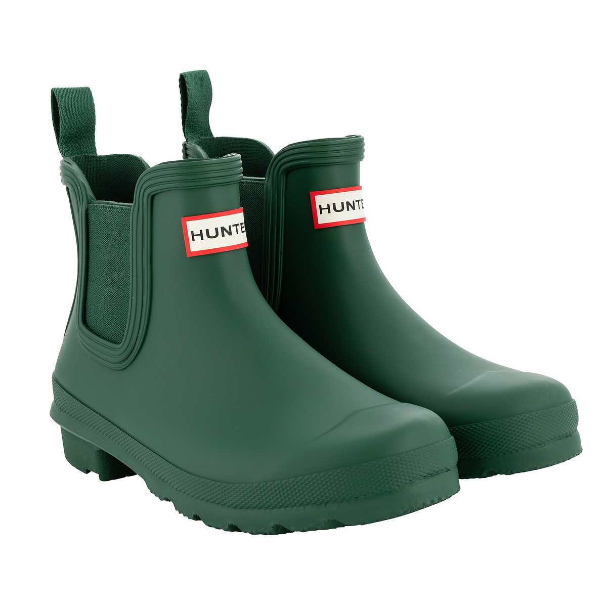 Hunter-bottes-mi-hautes-caoutchouc-femme-original-chelsea-boots-green-vert