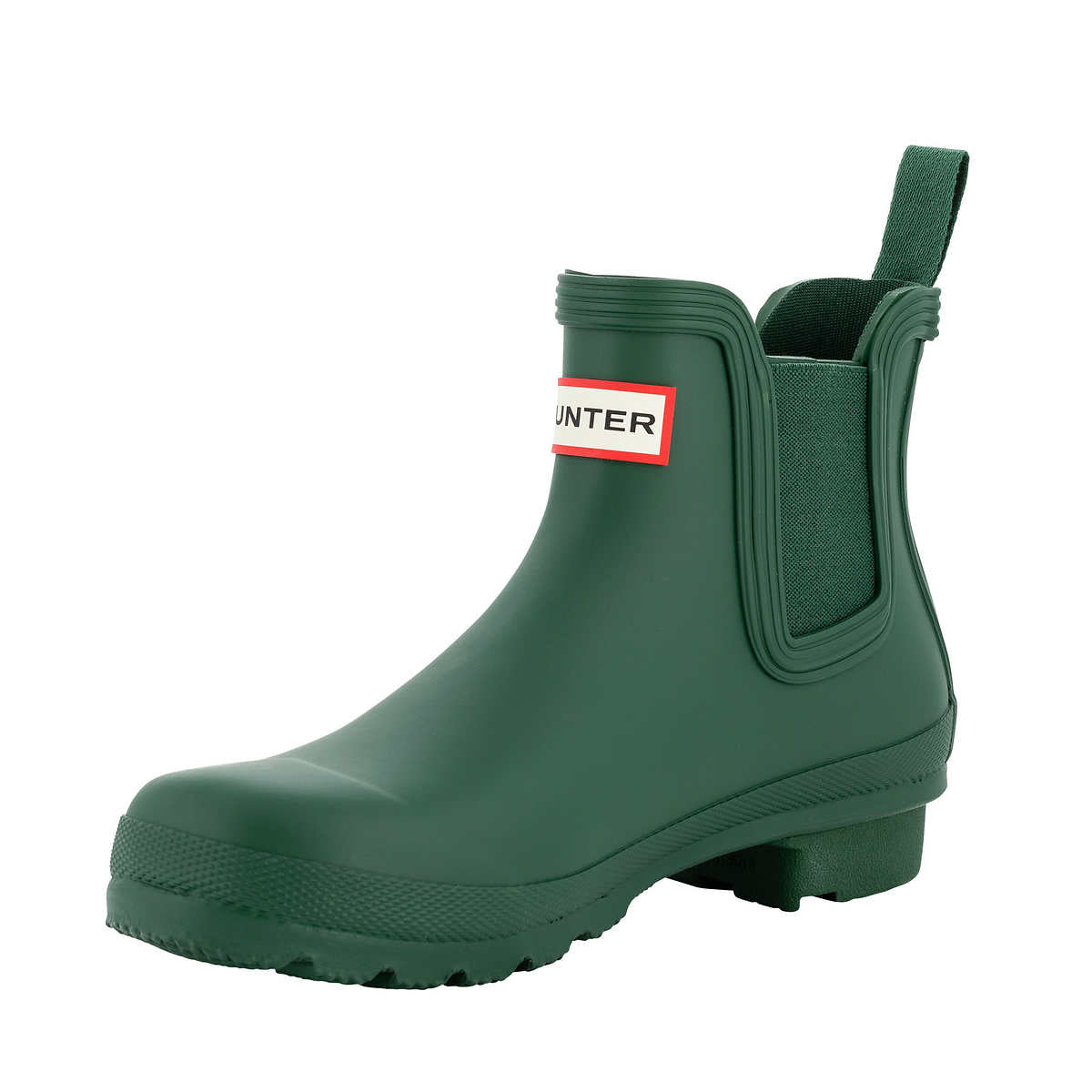 Hunter-bottes-mi-hautes-caoutchouc-femme-original-chelsea-boots-green-vert-3