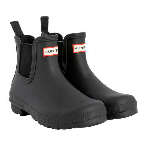 Hunter-bottes-mi-hautes-caoutchouc-femme-original-chelsea-boots-black-noir