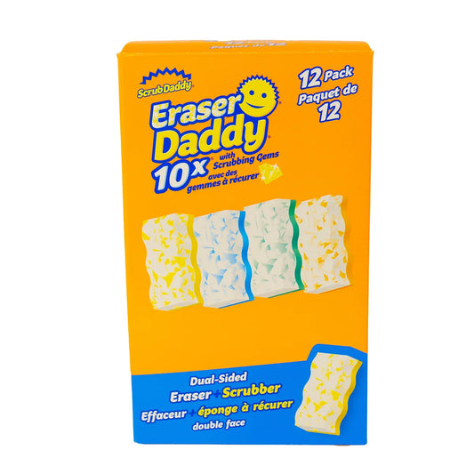 SCRUB DADDY - Paquet de 12 Effaceur + Éponge à Récurer Double Face 10x-eraser-daddy-dual-sided-eraser-crubber-pack-costco-1864452