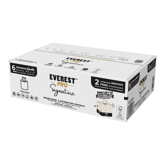 EVEREST PRO - 6 Rouleaux d'Essuie-Mains à Distribution Centrale-paper-towel-rolls-cneter-pull-costco-1937876