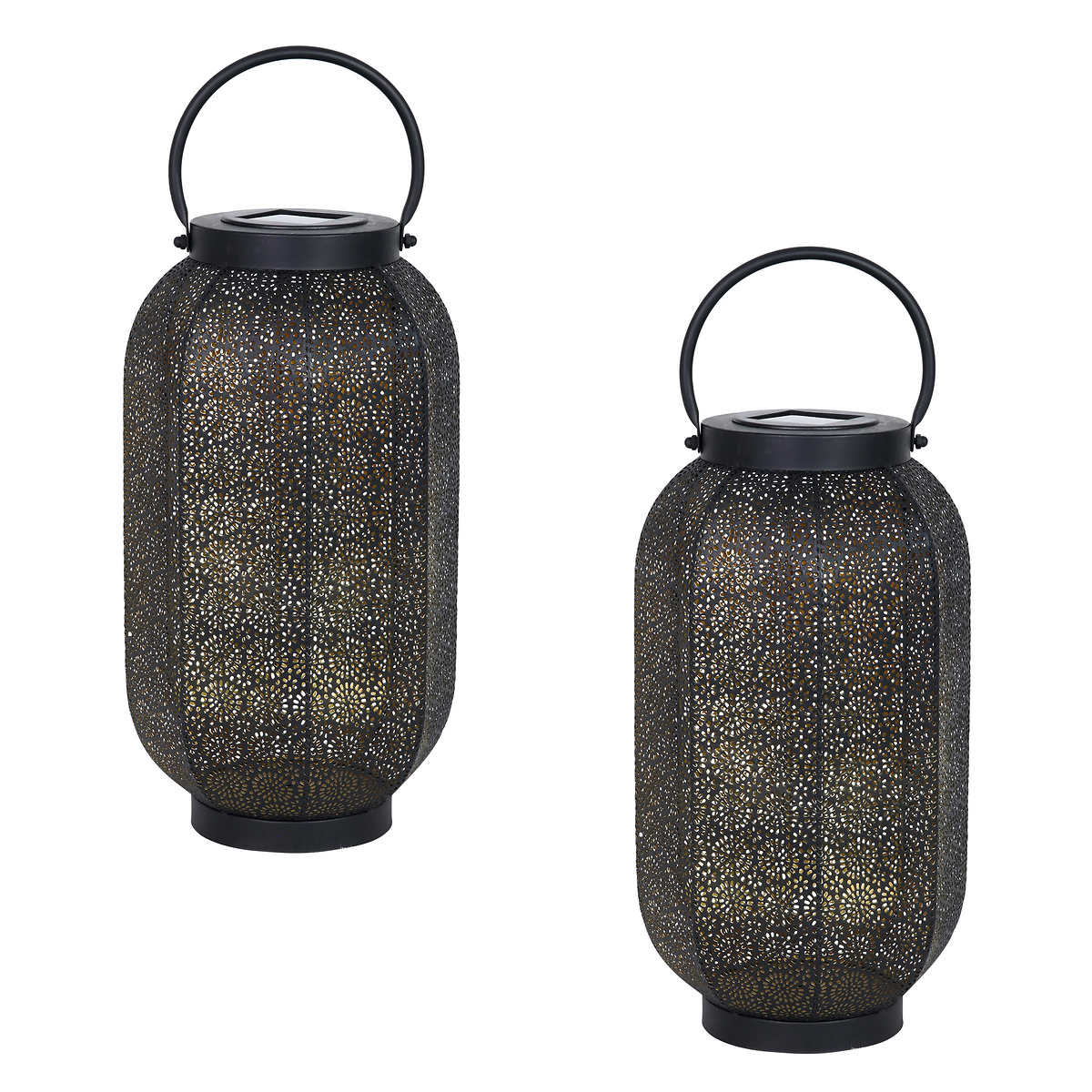 exhart-paquet-2-lanternes-solaires-décoratives-solar-accent-lanterns-pack