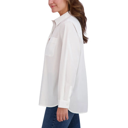 FRENCH CONNECTION - Blouse Henley pour Femme-WOMEN'S-COSTCO-1869647-WHITE-BLANC-2