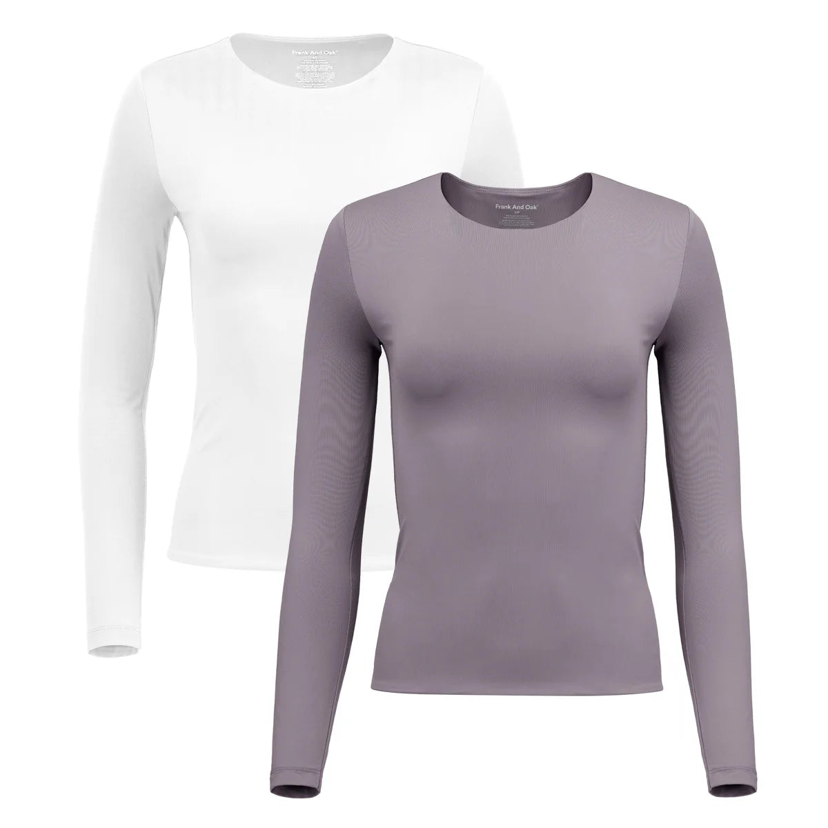 FRANK AND OAK - Paquet de 2 Chandails à Manches Longues Ajustés pour Femme-women's-contour-long-sleeve-tee-costco-2928451-2