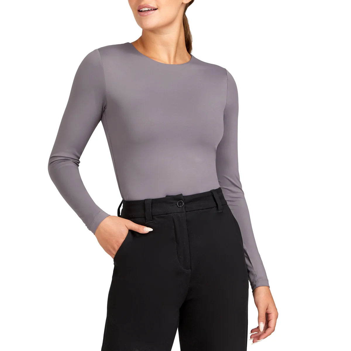 FRANK AND OAK - Paquet de 2 Chandails à Manches Longues Ajustés pour Femme-women's-contour-long-sleeve-tee-costco-2928451-3