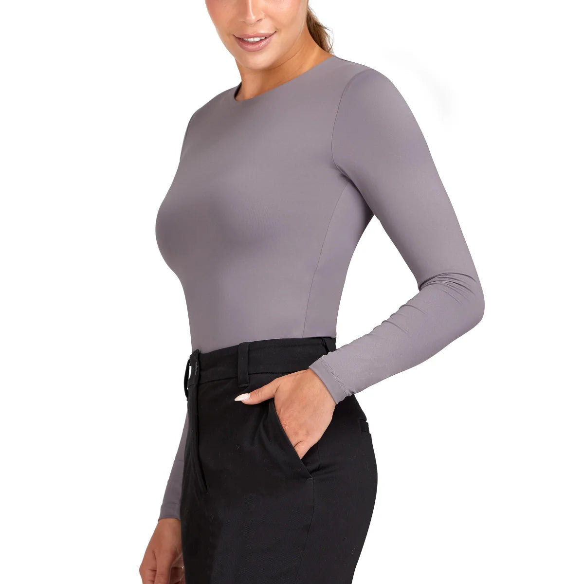 FRANK AND OAK - Paquet de 2 Chandails à Manches Longues Ajustés pour Femme-women's-contour-long-sleeve-tee-costco-2928451-5