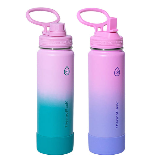 THERMOFLASK - Ensemble de 2 Bouteilles Isothermes de 710 ml-pack-insulated-bottles-costco-24-oz-1730866-pink-rose