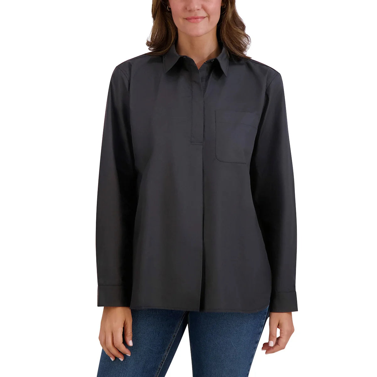 FRENCH CONNECTION - Blouse Henley pour Femme-WOMEN'S-COSTCO-1869647-NOIR-BLACK
