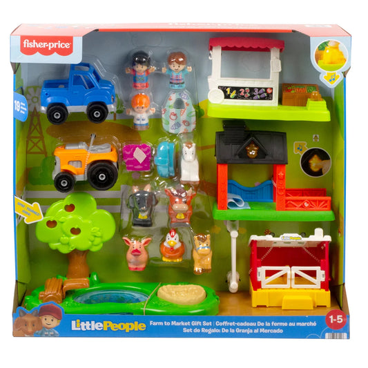 FISHER PRICE - Coffret-Cadeau de la Ferme au Marché Little People-farm-to-market-gift-set-kids-costco-1784865