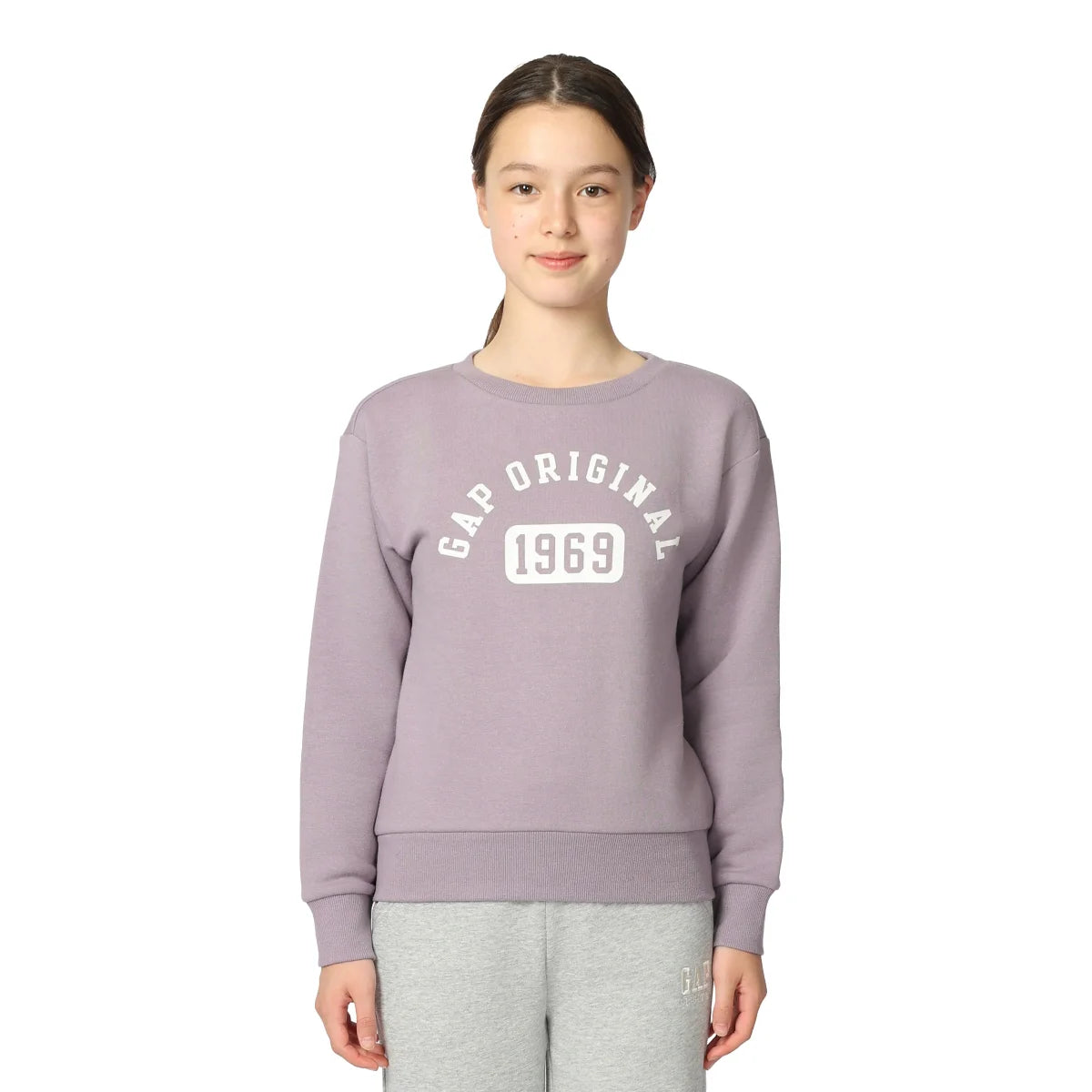 GAP KIDS - Chandail en Molleton pour Fille-Girls-Fleece-Sweatshirt-Mauve-Purple-1236622-1934730