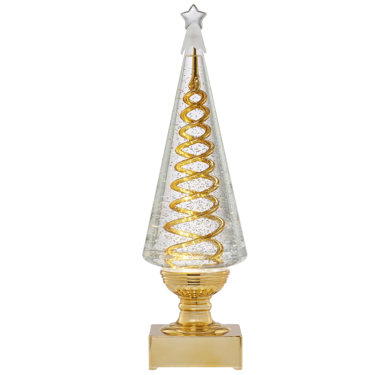 Ensemble de 2 Arbres en Spirale avec Lumières DEL-spiral-trees-with-led-lights-costco-1851563-gold-or