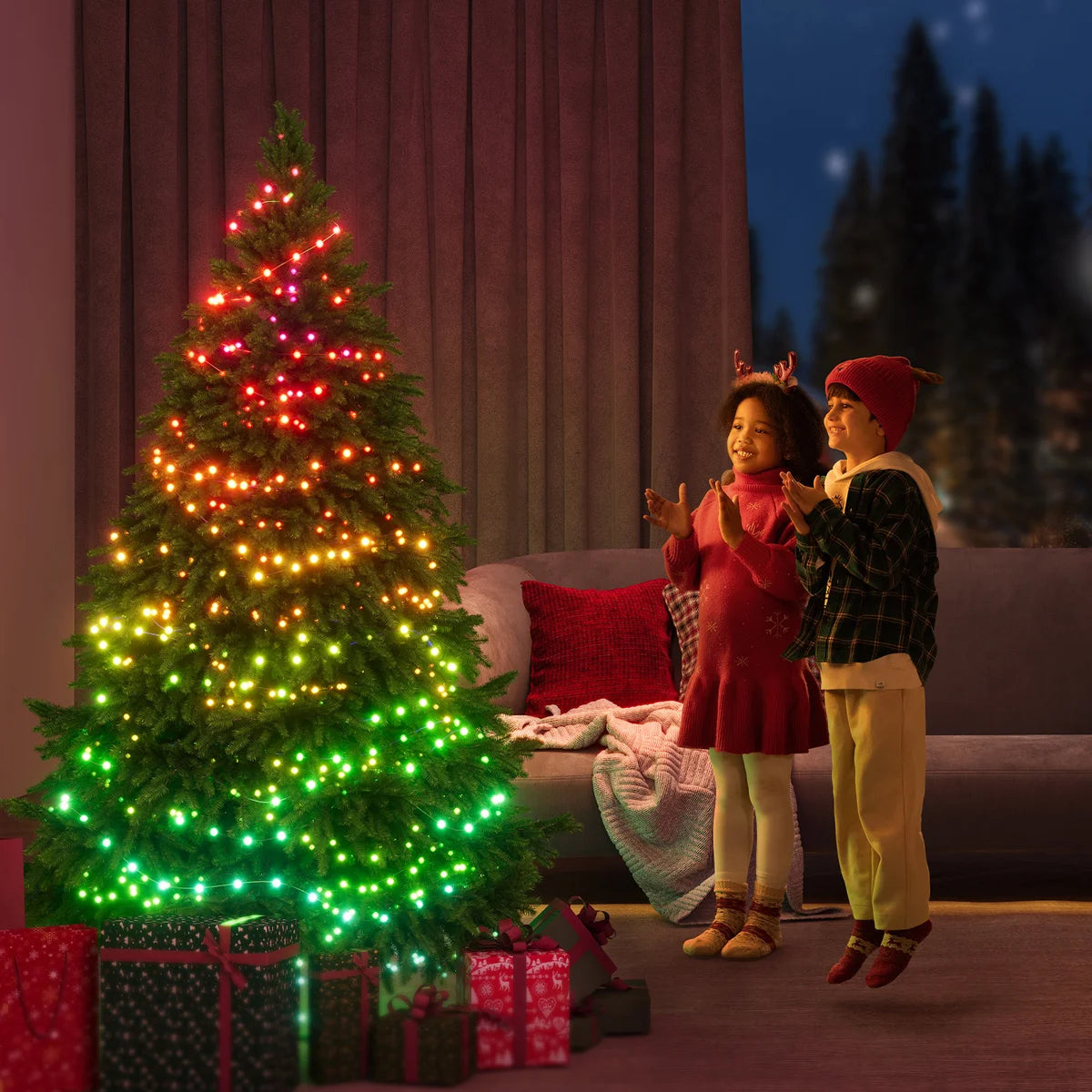 Guirlande Lumineuse Govee Noël 20m 250 LEDs RGBWIC – 140+ Modes, Appli, Alexa, Pour Sapin Et Décoration