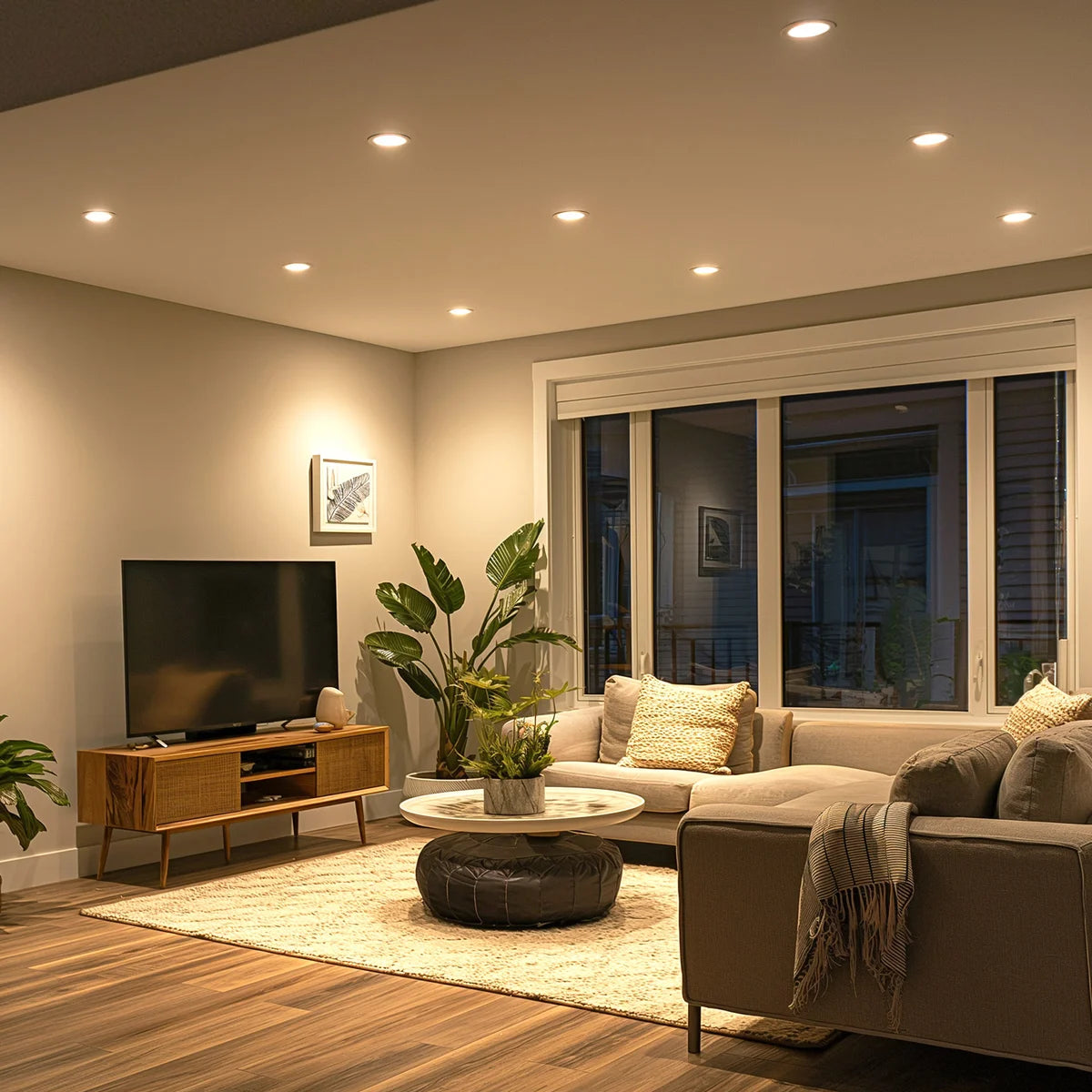 GLOBE - Ensemble d'Éclairage Encastré DEL de 4 po, Paquet de 12-led-recessed-lighting-kit-costco-32000197-5